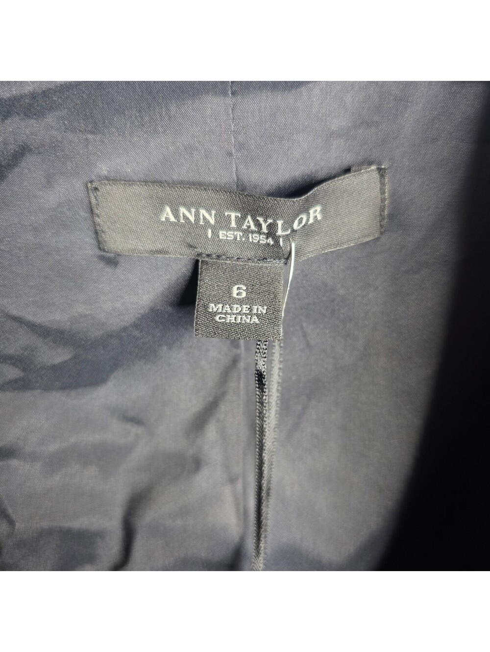 Ann Taylor Black Single Button Blazer Women's Sz 6 NWT - Picture 3 of 11